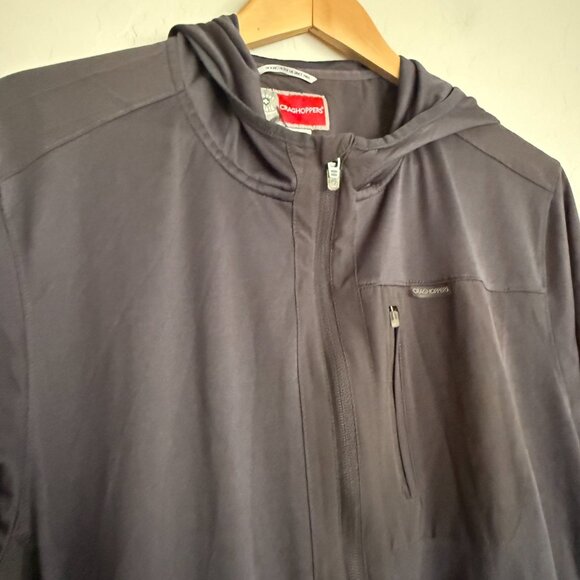 Craghopper Insect Shield Lightweight Zip up Hoodie Jacket Men's Size XXL Gray - Picture 2 of 8